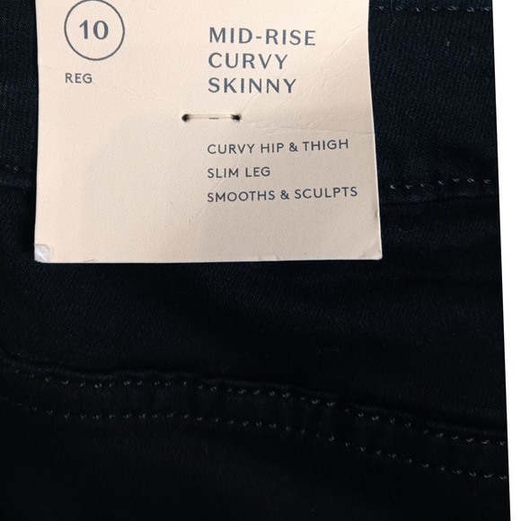 Universal Threads Women's Mid Rise Curvy Skinny Jeans Black Size 10 REG - Picture 4 of 10